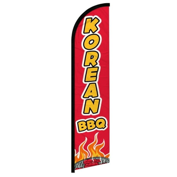 Korean BBQ Windless Banner Flag