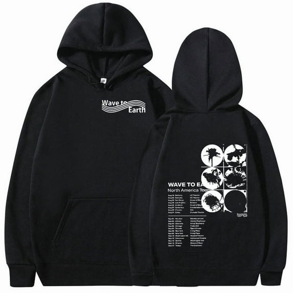 Korean Band Wave To Earth Tour 2024 New Hoodie Men Hip Hop Fashion Kpop Clothing Sweatshirt Y2k Unisex Pullover Oversized Hooded
