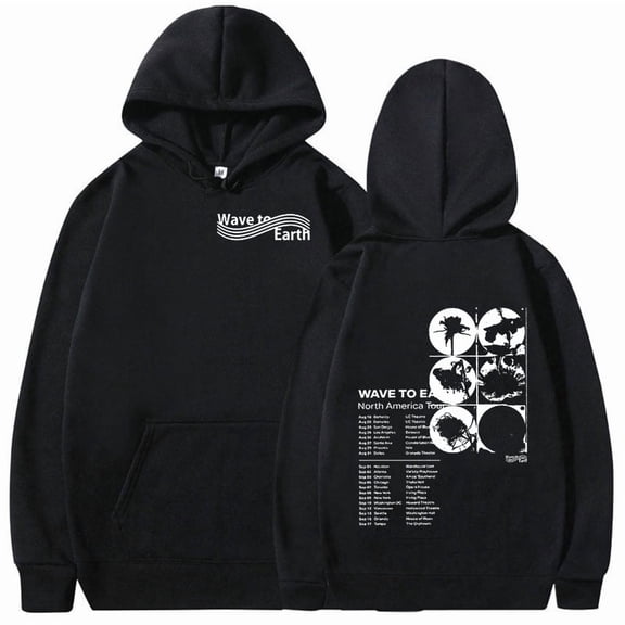 Korean Band Wave To Earth Tour 2024 New Hoodie Men Hip Hop Fashion Kpop Clothing Sweatshirt Y2k Unisex Pullover Oversized Hooded