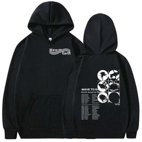 Korean Band Wave To Earth Tour 2024 New Hoodie Men Hip Hop Fashion Kpop Clothing Sweatshirt Y2k Unisex Pullover Oversized Hooded