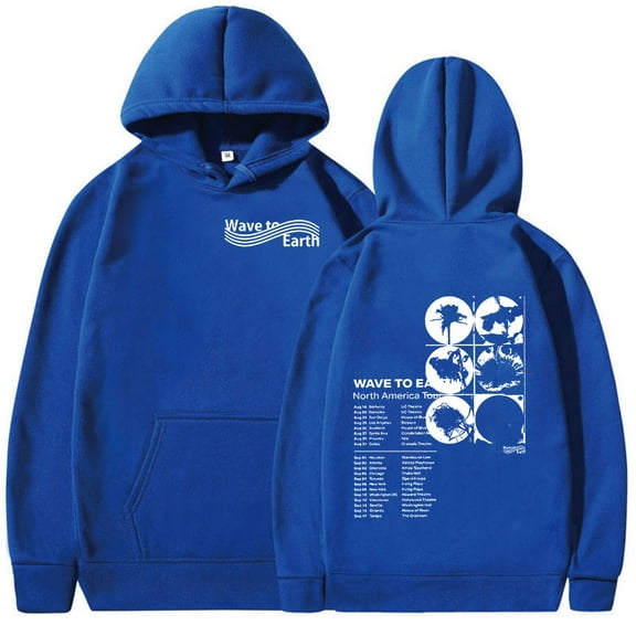 Korean Band Wave To Earth Tour 2024 New Hoodie Men Hip Hop Fashion Kpop Clothing Sweatshirt Y2k Unisex Pullover Oversized Hooded