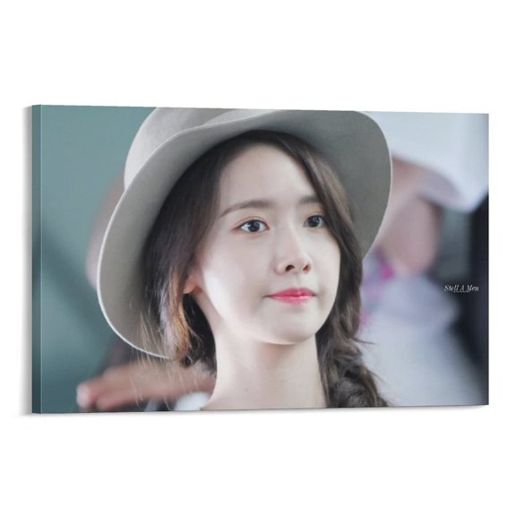 Korean Beauty Actor LIM Yoon-A Canvas Wall Art Poster and Print