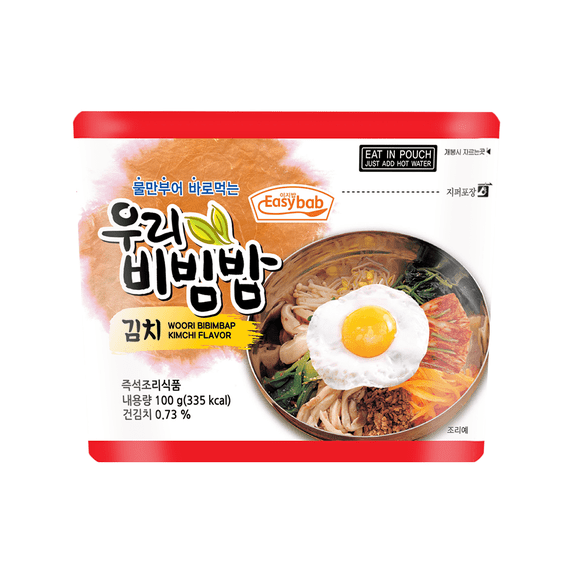 Korean Bibimbap Rice Ready Meal 1EA (3.53oz) Kimchi Flavor