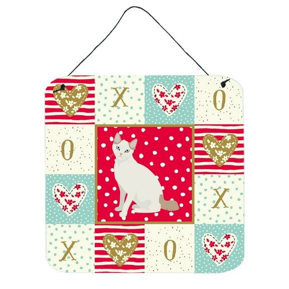 Korean Bobtail Cat Love Wall or Door Hanging Prints