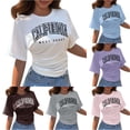 thumbnail image 1 of Korean- Casual Short Sleeve Tee with Loose Crewneck for Everyday Wear Comfortable Basic Top Ideal for Spring and Fall, 1 of 4