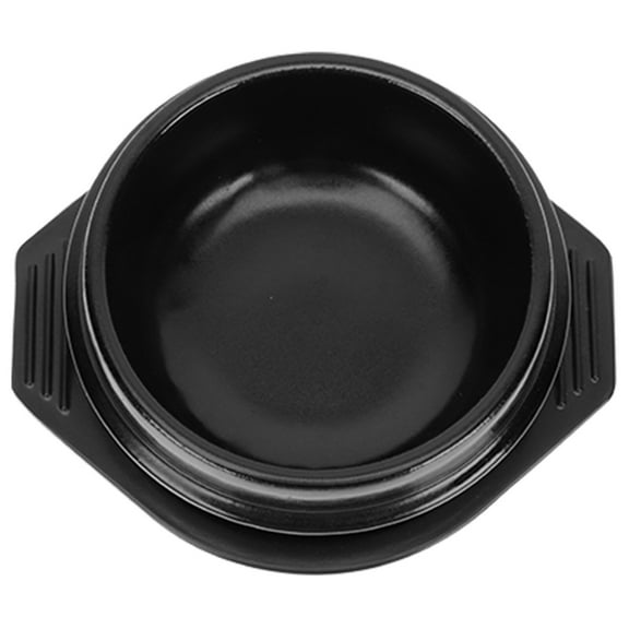 Korean Ceramic Casseroles Stew Pot Cookware Ramen Bowl Pots Black