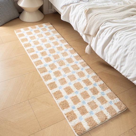 Korean Creamy Style Thickened Plush Rug - Absorbent Mat for Bedroom Bedside, Window Seat & Sofa