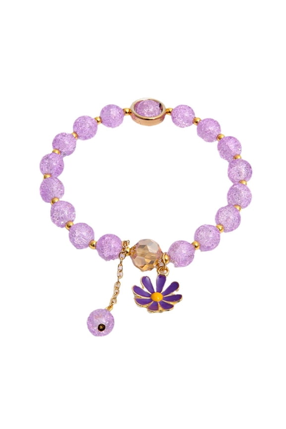 Crystal Bracelet Daisy Bracelet Beads Cute Girly Fashion Gelang Accessories P1E2
