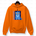 thumbnail image 1 of Korean Derpy Blue Tiger Cute Fan Art Graphic Hoodie Shirt, for Men & Women, up to Size 5XL, 1 of 2