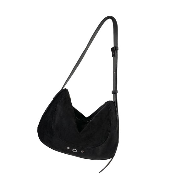 Korean Design Suedes Shoulder Bag Lightweight Crossbody Purse Practical Handbag For Work Travel Or Daily Use