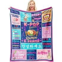 Korean Drama Blanket for K-Drama Fans, Soft Fleece Throw, Korean TV Show Gifts, Birthday Gifts for Women and Girls, 60" x 50"