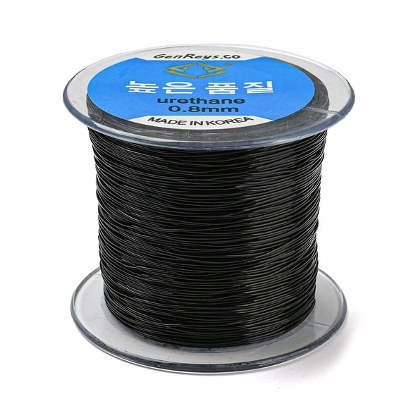 Korean Elastic Thread Black 0.8mm 142.16 yards(130m)/roll