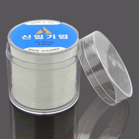 Korean Elastic Thread Stretch Bracelet String with Box for Jewelry Making Clear 0.5mm 328.08 yards(300m)/roll DIY
