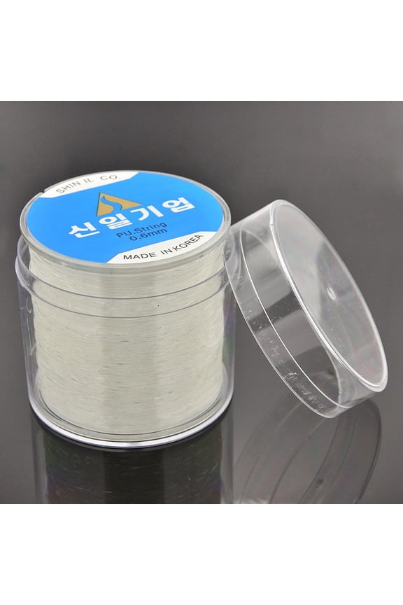 Korean Elastic Thread Stretch Bracelet String with box for Jewelry Making Clear 0.6mm about 328.08 yards(300m)/roll