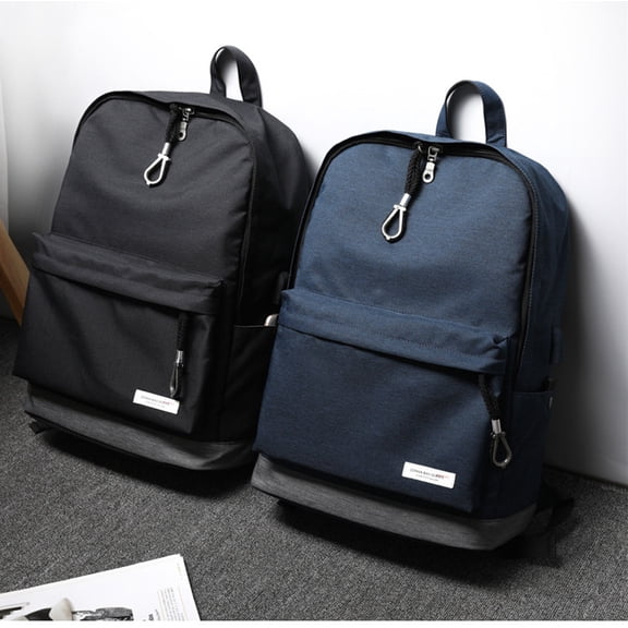 Korean Fashion Canvas Casual Travel Sports Backpack Backpack Men,Upgrade blue