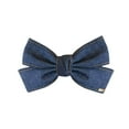 thumbnail image 1 of Korean Fashion Polyester Denim Blue Ribbon Bow Hair Clips for Girls, Suitable for Daily Wear and Party, 1 of 9