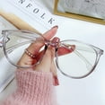 thumbnail image 1 of Korean Fashion Round Computer Glasses Frame for Men and Women - PC Material, Large Frame, Unisex Design, 1 of 9