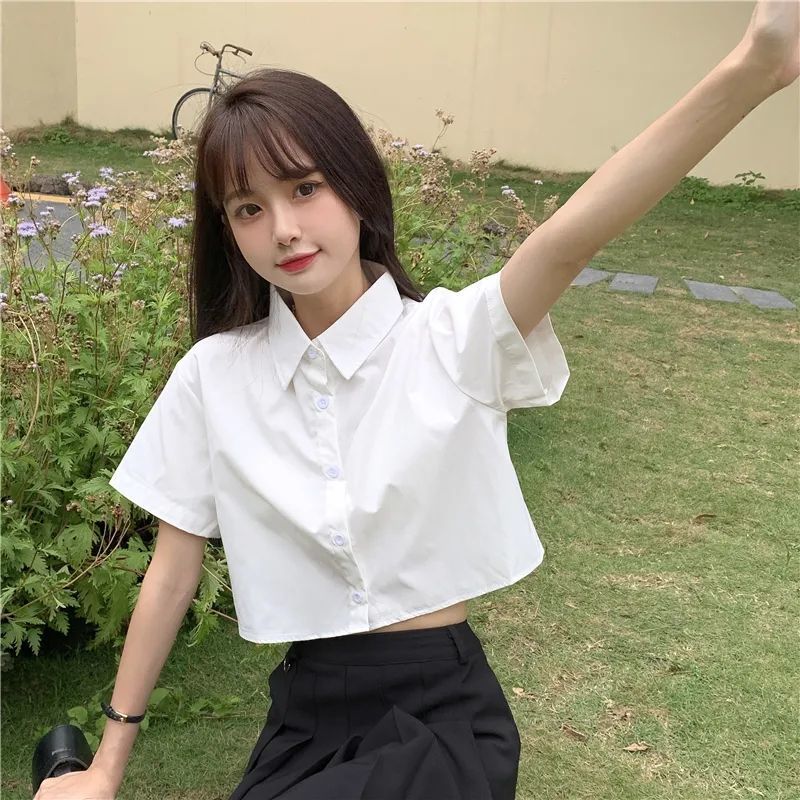 korean white top