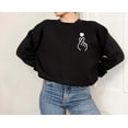 thumbnail image 1 of Korean Finger Heart Sweatshirt, Valentine Day Shirt, Gift for Girlfriend, Loving Shirt, Christmas Gift, Korean Drama T-shirt, Meaningful Tee, 1 of 4