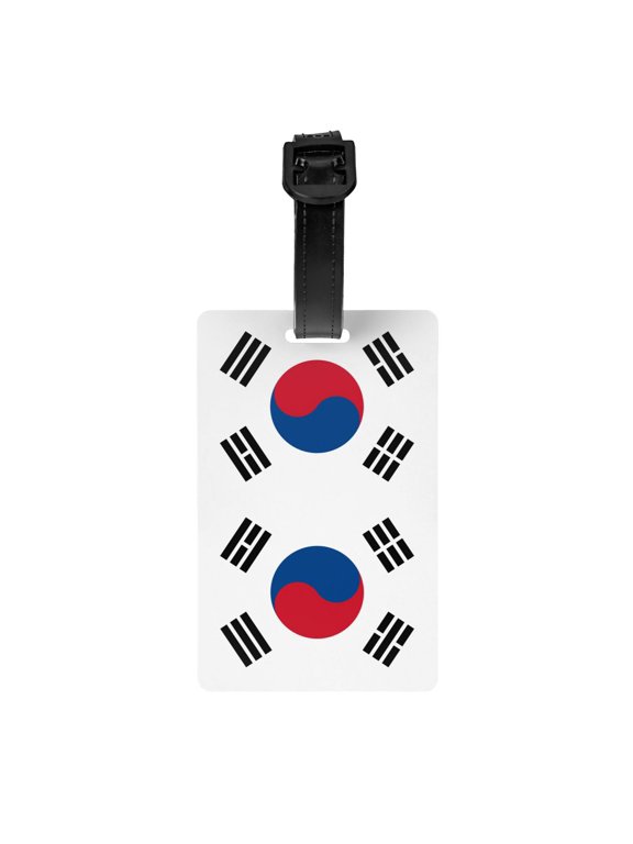Korean Flag Luggage Identifier Name Tag For Backpacks Suitcases Bags Baggage