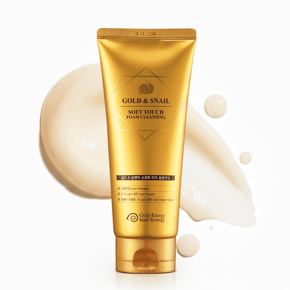 Korean Foam Cleanser – Gold & Snail Soft Touch Cleanser 170ml