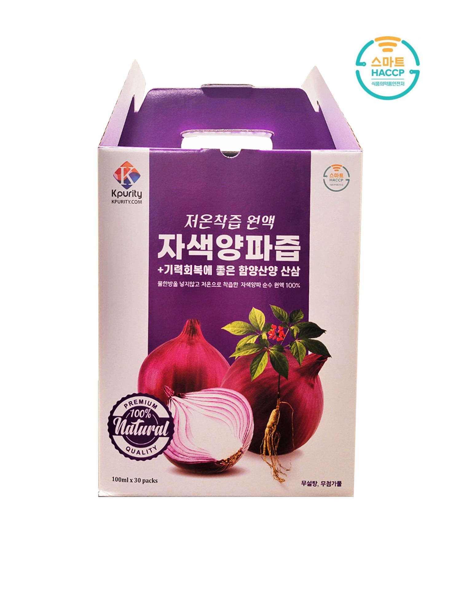 Korean Ginseng Red Onion Extract Juice 100 Natural Extract (100ml x 30