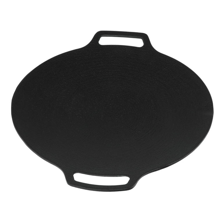 Saltlas Korean style BBQ Grill Pan for Stove Top, Camping Stove and IH  Stove, 13- Round Griddle with 6 Layers, Non-stick Coating frying Pan