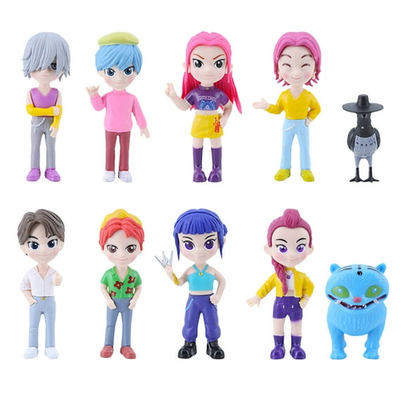 Korean Group 3 Inch 10Pcs Official Figure Dolls Set Collectible For Fans Room Decor Gift For Anime Lovers
