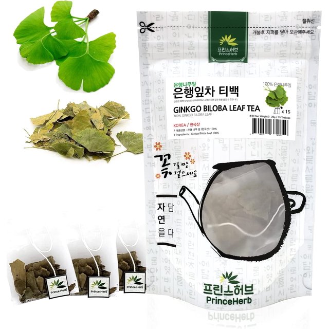 Korean Herb Tea] 100 Natural Ginkgo Biloba Leaf Teabag Tea 은행잎 차 티백