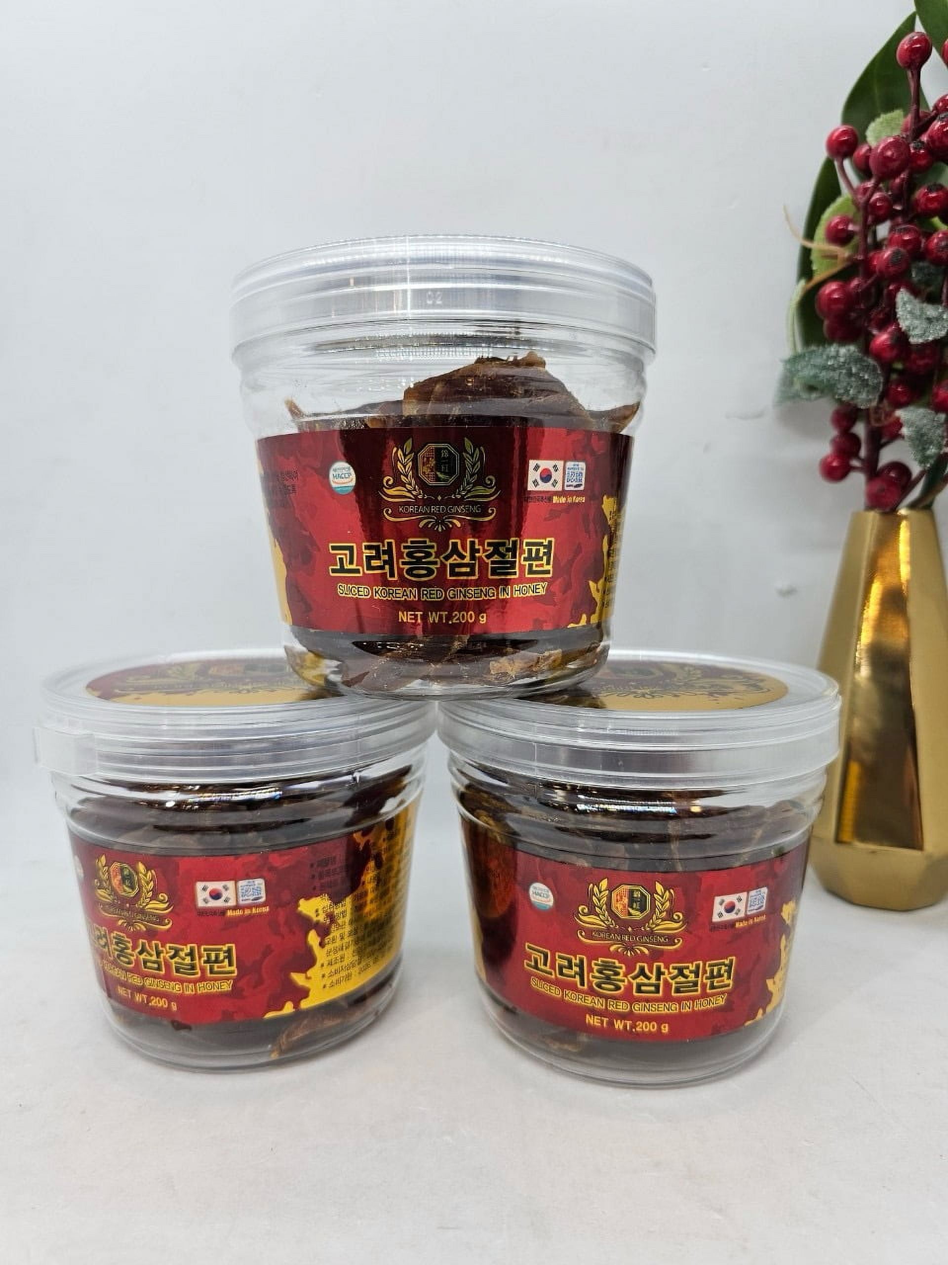 Korean Honey Sliced Red Ginseng 200gr Jar