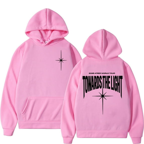 Korean Kpop 2025 Ateez World Tour Towards The Light Hoodie Men Women Fashion Hip Hop Long Sleeve Oversized Sweatshirts Hoodies