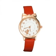 Korean Latest Design Fashion Casual Cat White Ladies Trendy Quartz Watch