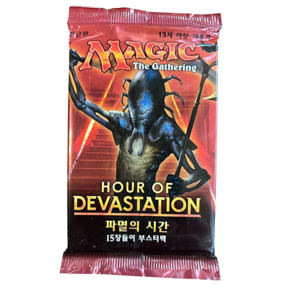 Magic The Gathering Hour of Devastation Booster Pack (KOREAN, 15 Cards)