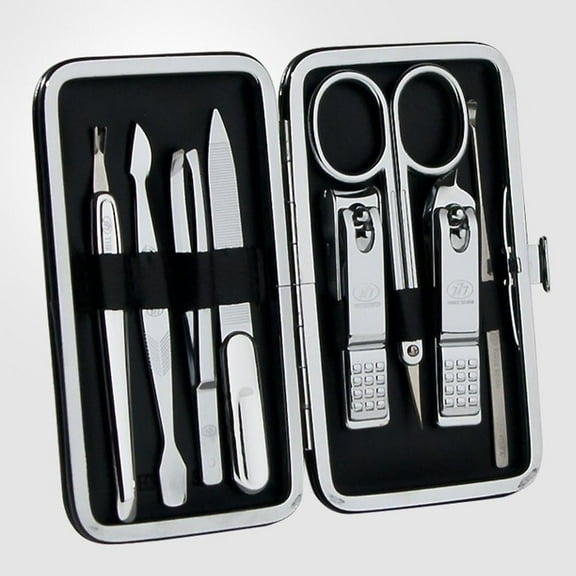 Korean Nail Clipper! World No. 1.    Gift Travel Manicure Grooming Kit Nail Clipper Set (8 PCs, 377BVC), MADE IN KOREA, SINCE 1975