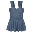 thumbnail image 1 of Korean One Piece Swimsuit Female 2023 New Women Swimwear Sexy Monokini Summer Solid Bathing Suit Swimming Suits Swimskirt, 1 of 5