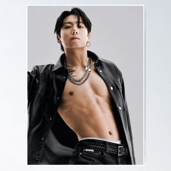 Korean Pop Boy Band Member Glamour Portrait Wall Art Music Decor, Unframed Poster