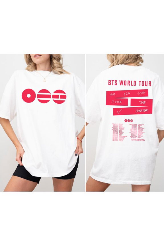 Korean Pop Music Tour 2026 Shirt, Bangtan Global Concert Fan Graphic Tee, K-Pop Inspired Unisex T-Shirt