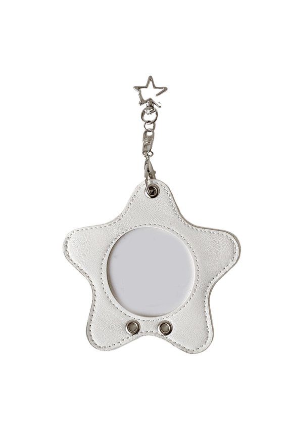 Korean Popular Photocard Holder Keychain Badge Holders with Keychain Bus Card Pendant Keyring for School,