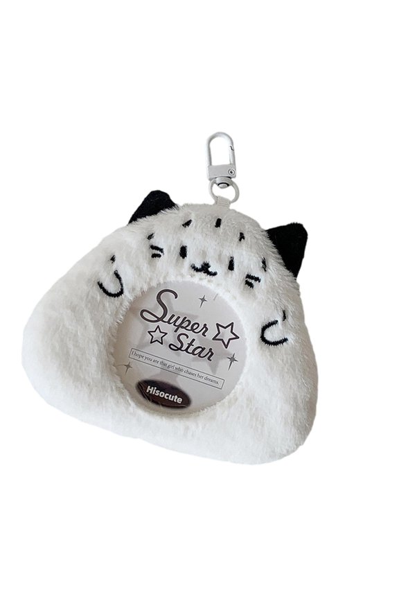 Korean Popular Photocard Holder Keychain Badge Holders with Keychain Bus Card Pendant Keyring for School,