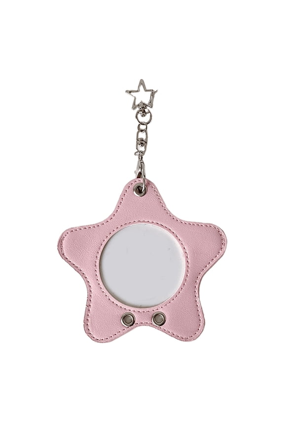 Korean Popular Photocard Holder Keychain Badge Holders with Keychain Bus Card Pendant Keyring for School,