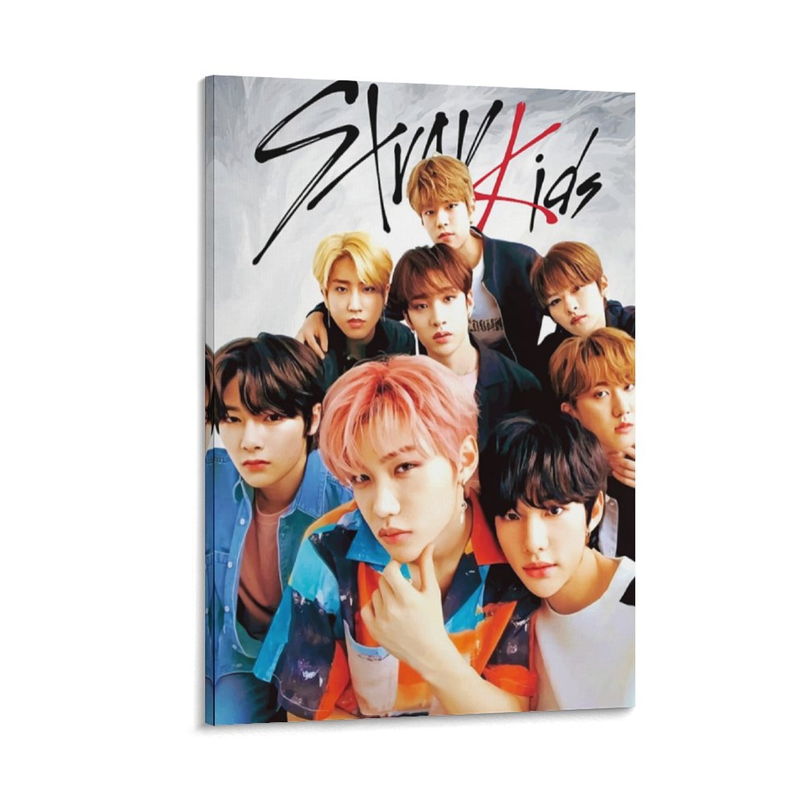 Korean Poster Stray Kids Art Poster Canvas Painting Decor Wall Print ...