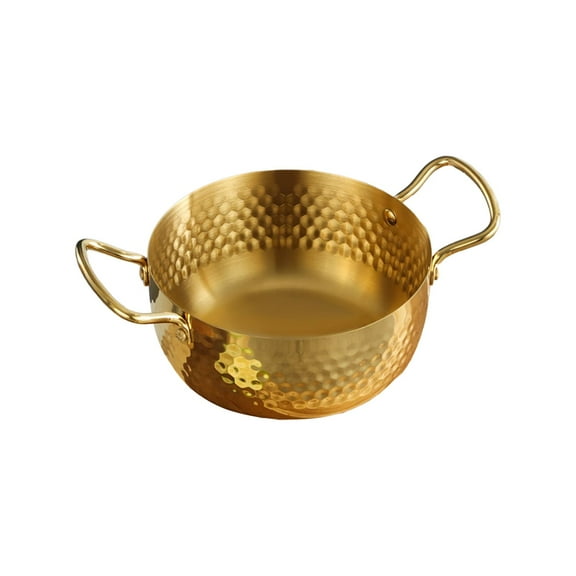 Korean Ramen Pot Korean Noodle Pot Portable Nonstick Stainless Steel Stockpot Instant Noodle Pots for Pasta Soup Home Outdoor 20cm