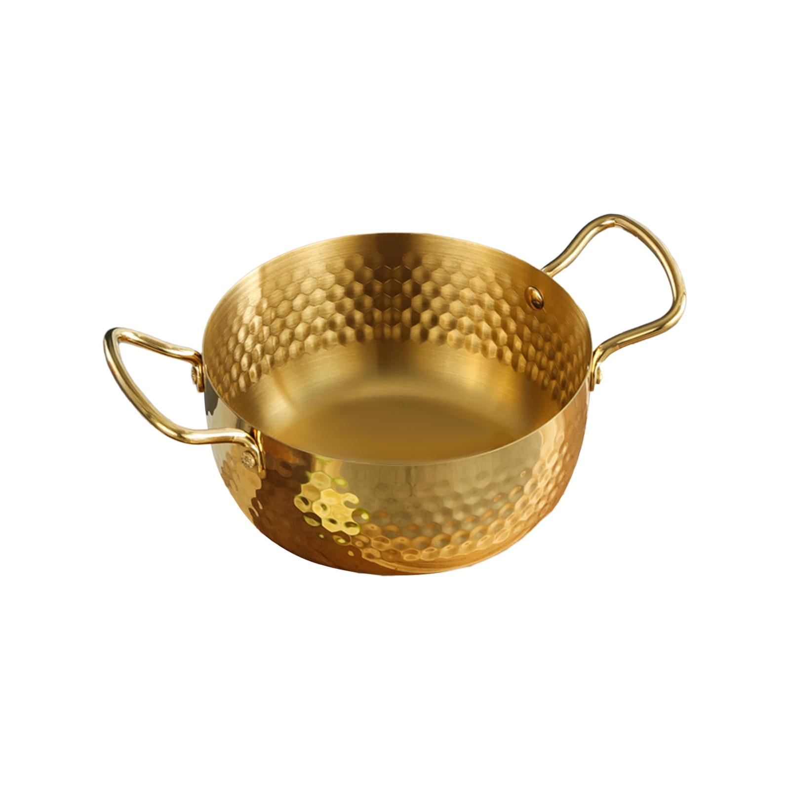 Korean Ramen Pot Korean Noodle Pot Portable Nonstick Stainless Steel Stockpot Instant Noodle Pots for Pasta Soup Home Outdoor 22cm
