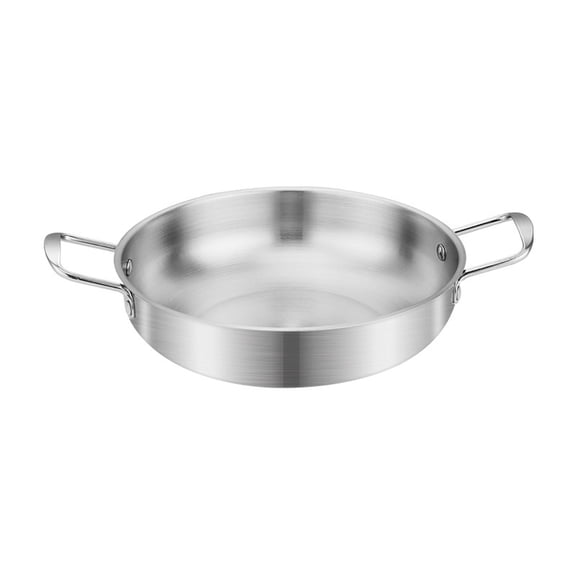 Korean Ramyun Pot, Stainless Steel Instant Noodle Pot with Dual Handles, 7-Inch Small Hot Pot and Seafood Ramen Cookware for Kitchen
