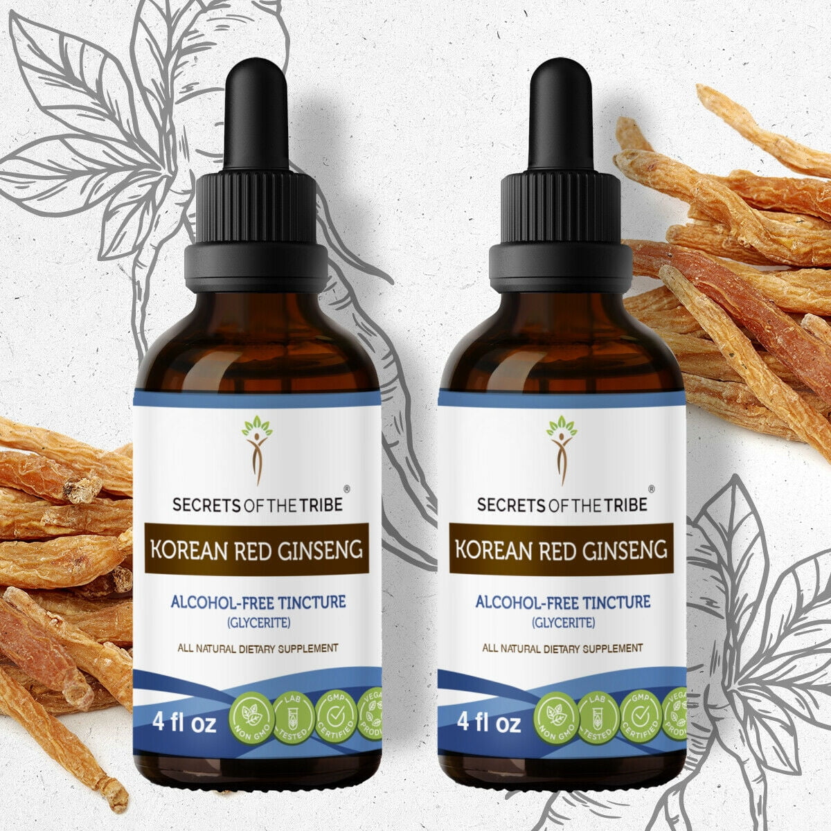 Korean Red Ginseng Tincture AlcoholFREE Extract, Organic Korean Red