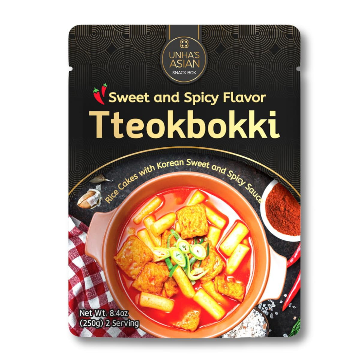 Korean Rice Cakes, Street MSF2 Food Tteokbokki, Authentic StirFried