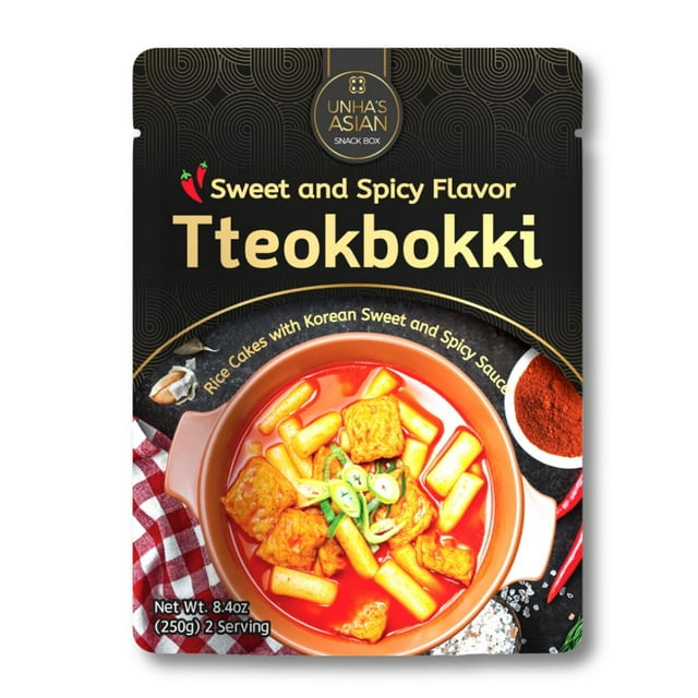 Korean Rice Cakes, Street MSF2 Food Tteokbokki, Authentic StirFried