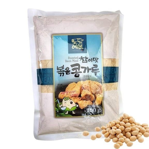 Korean Roasted Bean Powder 100% Soybean Roasted Soybean Flour for Soy Milk, Asian Cooking, Baking 400g
