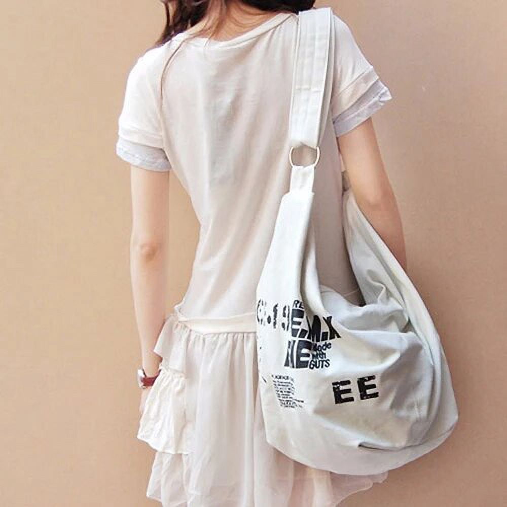 Korean Shoulder Bag Women Female Underarm Crossbody Bag Canvas Large Capacity Handbag Ladies