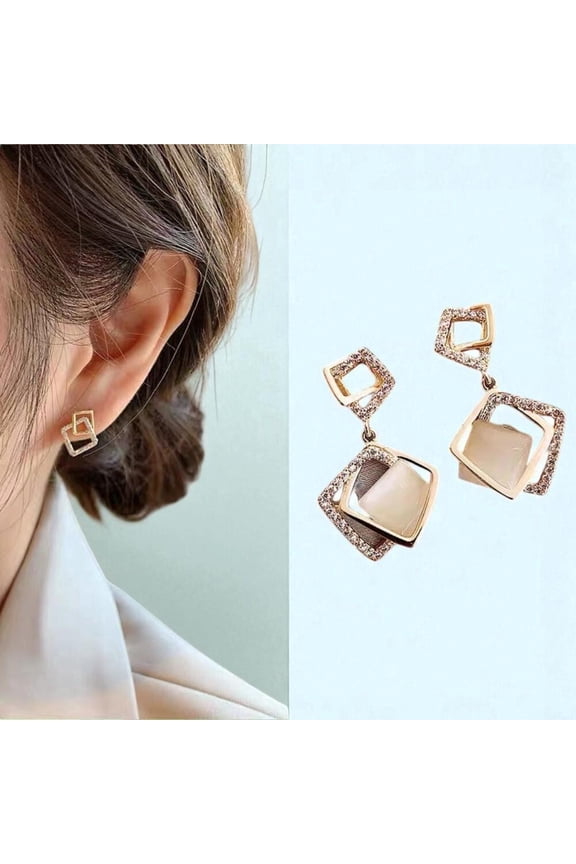 Korean Simple Gold Round Face Earrings 1pc-gifts for women